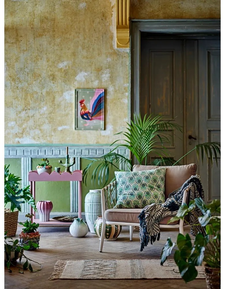 Rózsaszín borovi fenyő konzolasztal 40x60 cm Isola – Bloomingville