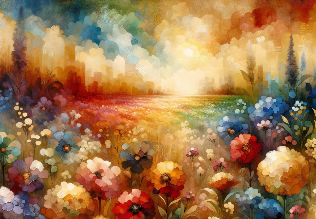 Fotótapéta - Színes rét (147x102 cm)