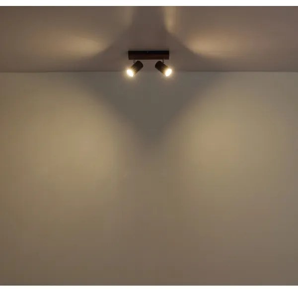 Globo 57909-2 - Spotlámpa KAYDEN 2xGU10/25W/230V fekete