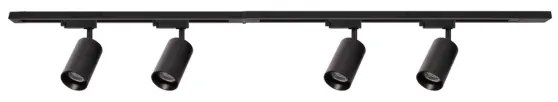 Spotlámpa sínrendszerrel PIPE 4xGU10/10W/230V fekete