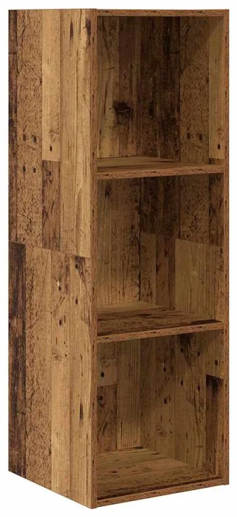 Fali TV szekrények 2 pcs Régi fa 37 x 37 x 107 cm Faanyag