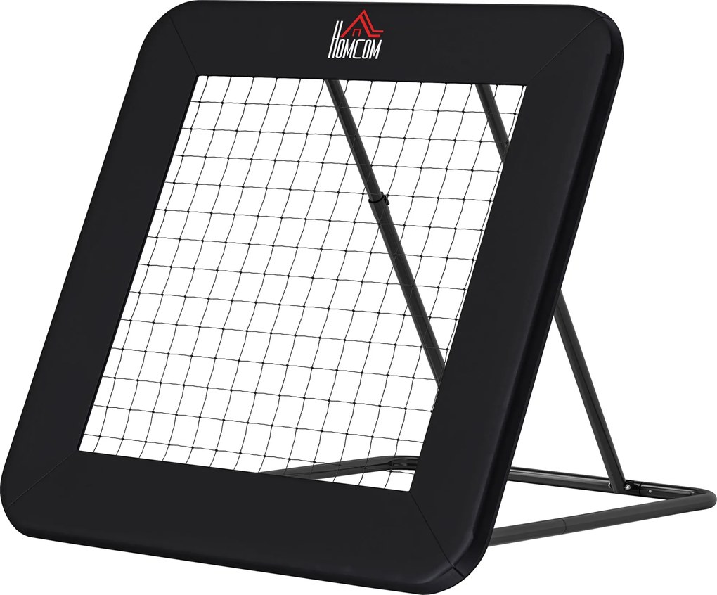 HOMCOM Foci Rebounder - Rebound Fal Szegéllyel, 5 Fokozatban Állítható, Hordozható Rebound, Focikapu Tinédzsereknek, Rebound Fal Kézilabda Edzéshez 12