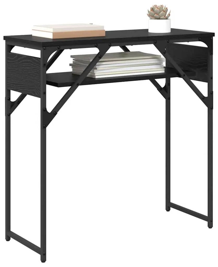 Konzolasztal Musta tammi 75x30x75cm Faanyag