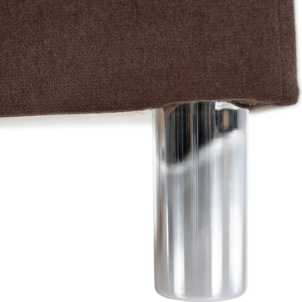 Kihúzható kanapé, barna, ALADA