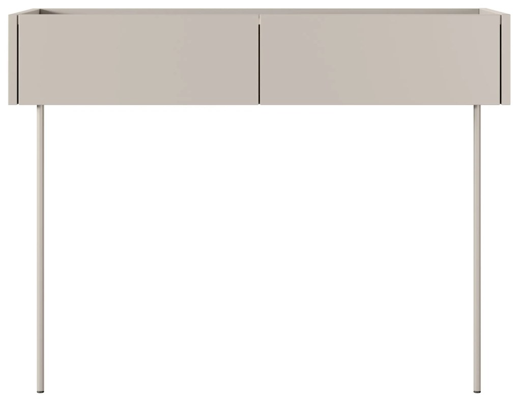 Desin fésülködőasztal 100 cm fiókokkal és fém lábakkal - kasmír / nagano tölgy