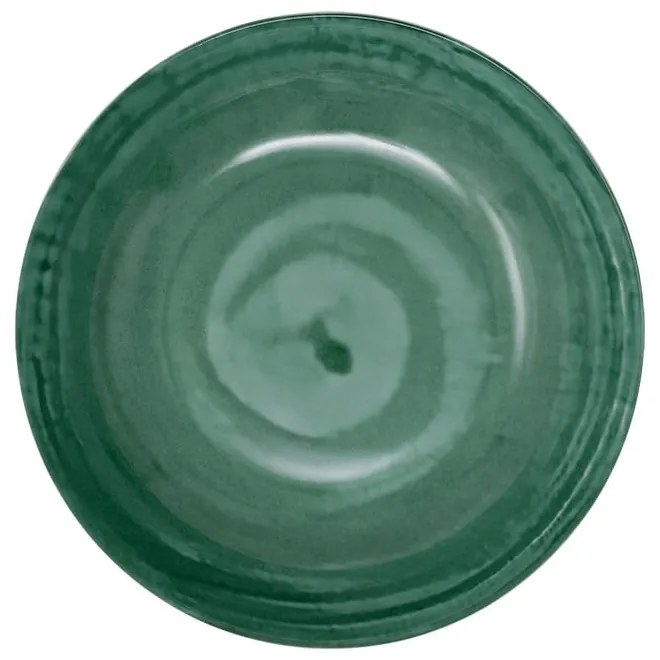 Zöld porcelán mélytányér készlet 6 db-os ø 21 cm Tangeri green – Villa Altachiara