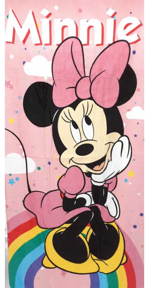 Baba törölköző MINNIE MOUSE rózsaszín 70X140cm Setino
