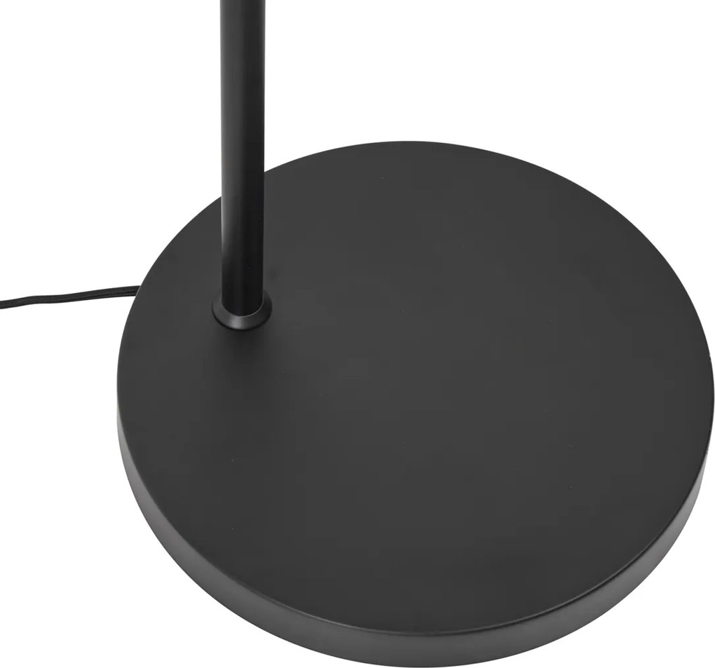 Retro állólámpa fekete, zöld üveggel - Denise