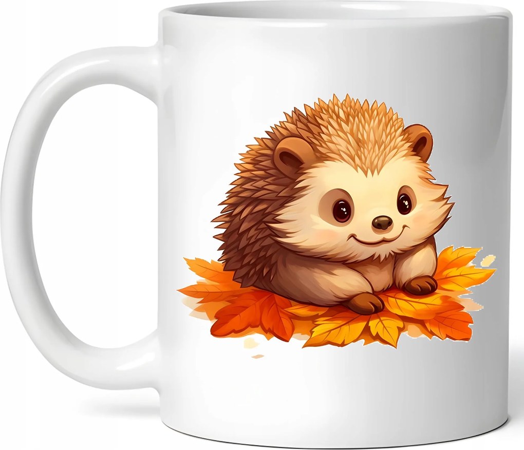 Látványos Bögre Édes Sündisznó Őszi Hangulat Kerámia Doboz 330ml