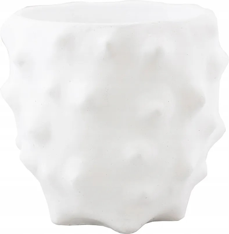 Krita Virágtartó beton fehér átm. 16cm