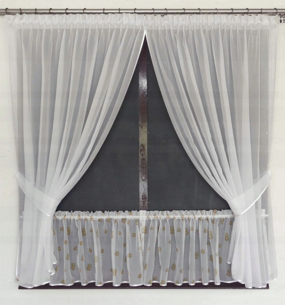 Mg Függöny Fátyol Irigység Alma Sárga konyha