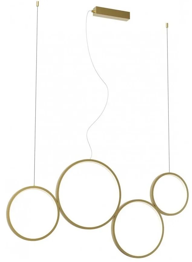 Redo 01-3383 - LED Dimmelhető csillár zsinóron ATHENA LED/40W/230V CRI98 arany