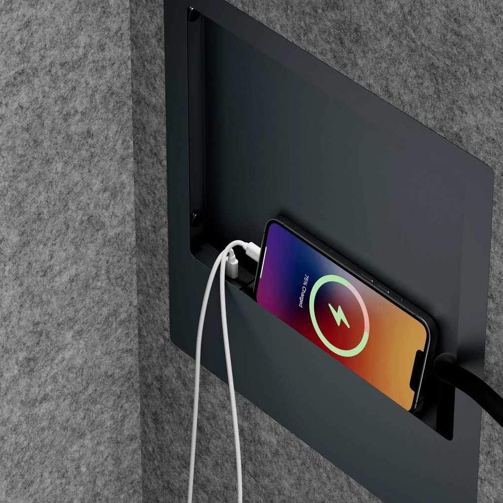 Sally 1150mm korpus Antracytowy - siedzisko Szary