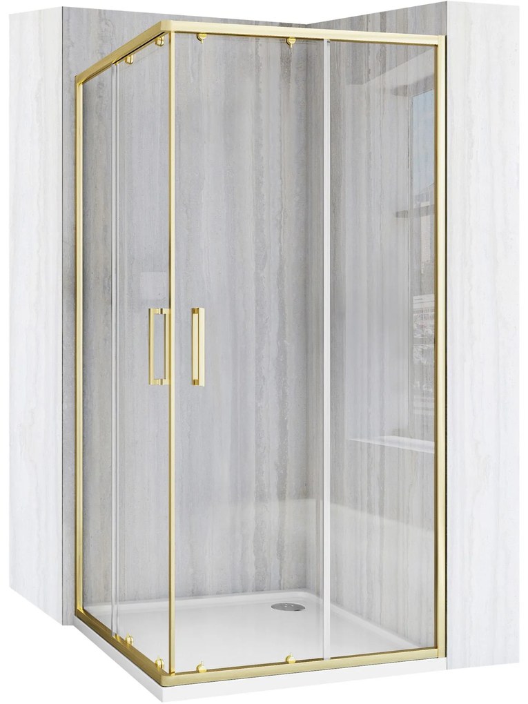 Zuhanykabin Rea City 90x90 Brush Gold