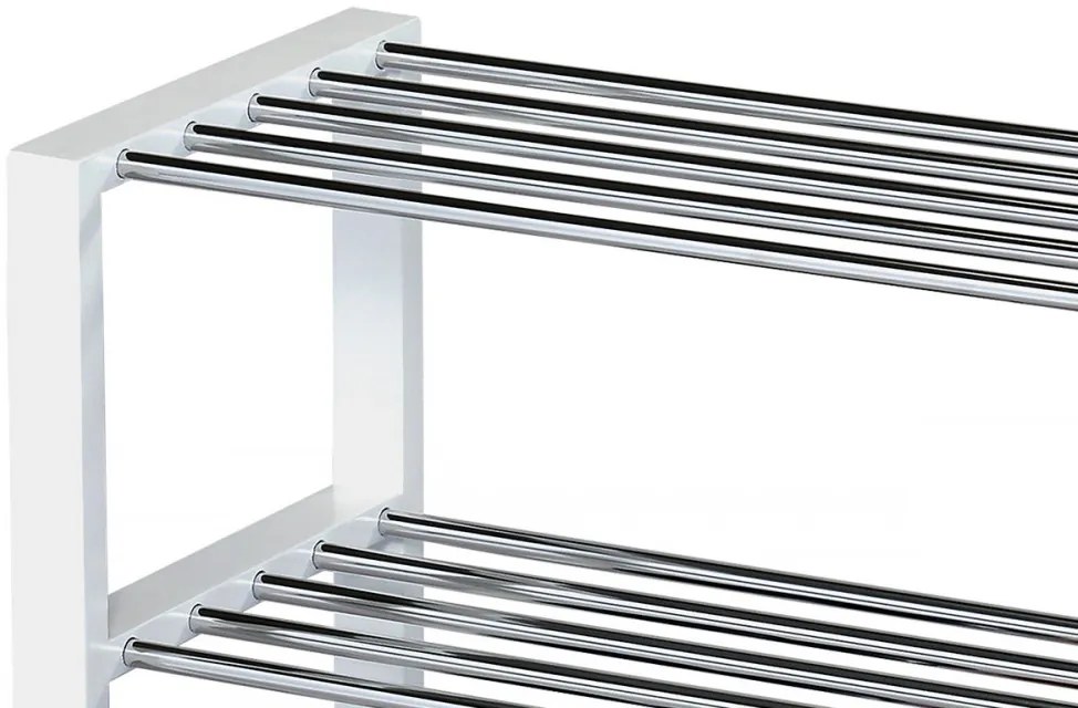 83168-14 Depozit modern pentru pantofi în culoarea albă