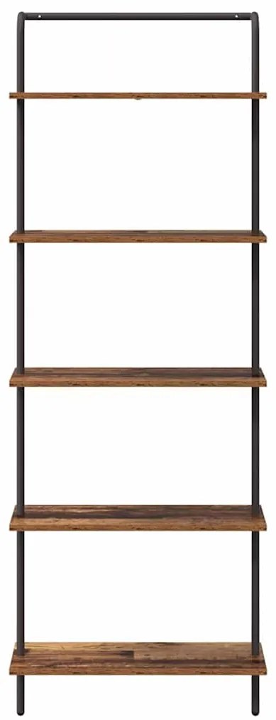 Könyvespolc Régi fa 60 x 24 x 168 cm Faanyag