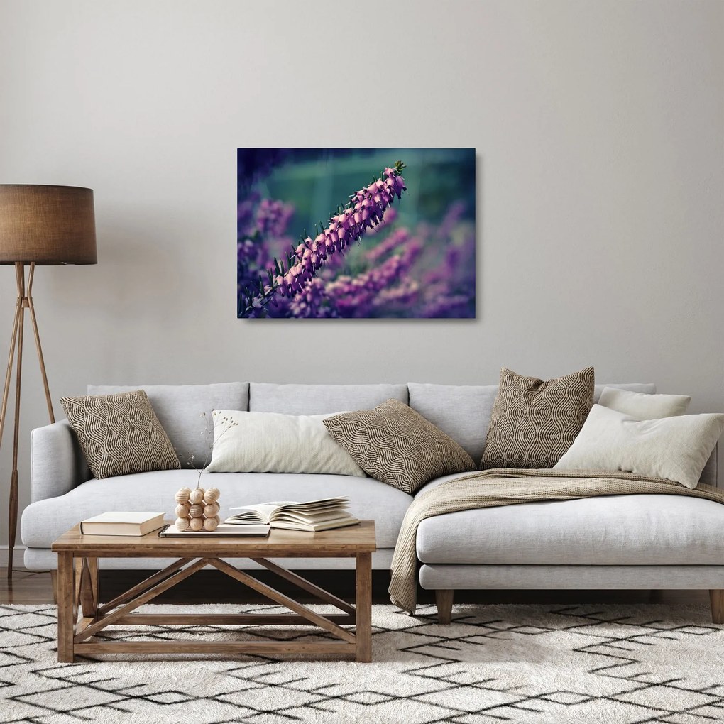 Levandula képe (üvegen) (70x50 cm)