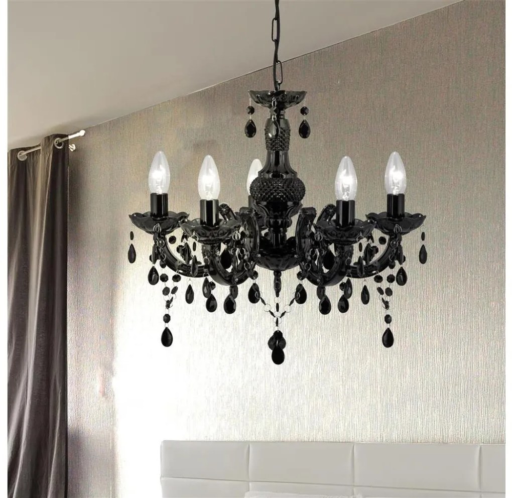 Searchlight - Csillár láncon MARIE 5xE14/40W/230V