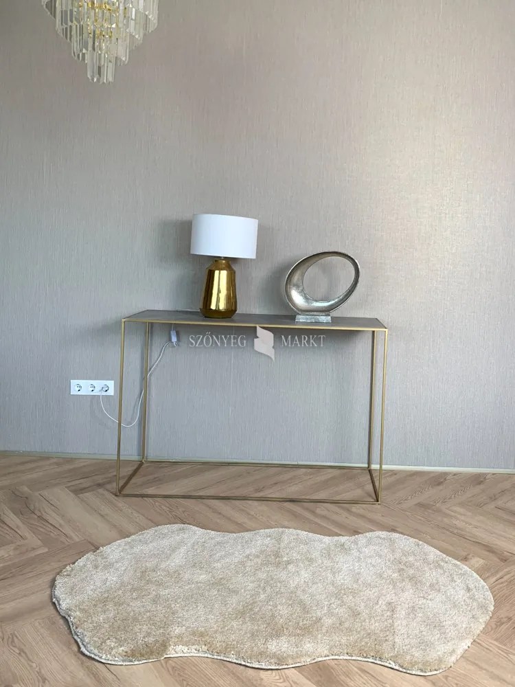 Vajpuha ovális shaggy sebano Bézs (Beige) 67x110