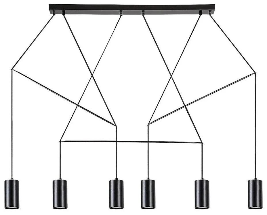 Rabalux 72018 - ASLAUG 6xGU10/50W/230V mennyezeti lámpa kábellel