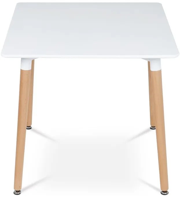 Étkezőasztal 80×80 cm, MDF, Fehér. DT-303 WT