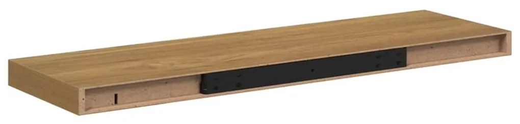 Falpolc Falra szerelhető 2 pcs Barna 80 x 23,5 x 4 cm Faanyag