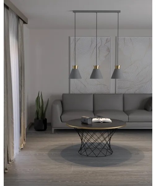 Eglo 43839 - Csillár zsinóron TWICKEN 3xE27/40W/230V