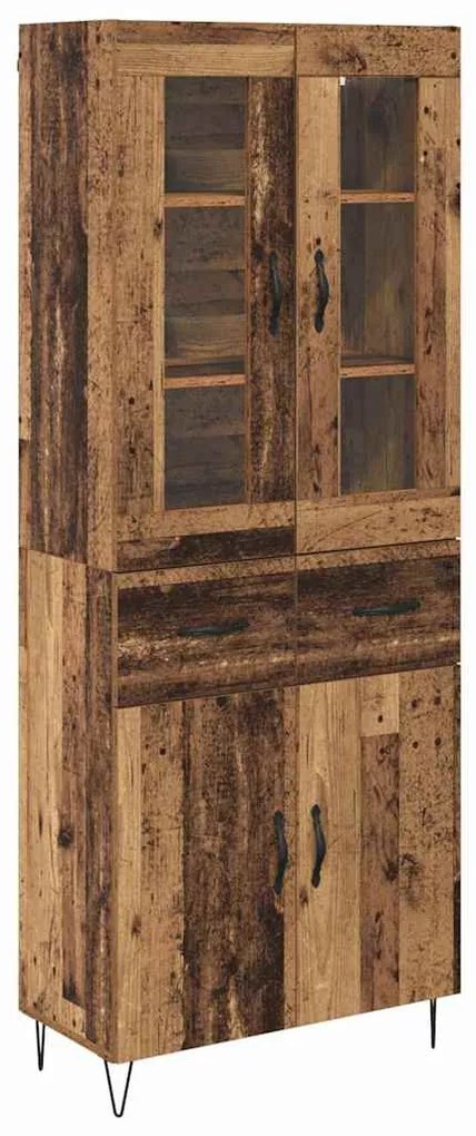 Magasfiú fiókkal Öreg fa 69,5 x 34 x 180 cm Faanyag