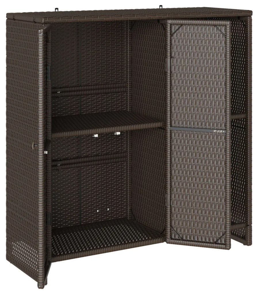 Tárolószekrény Barna 100x36x102 cm Rattan