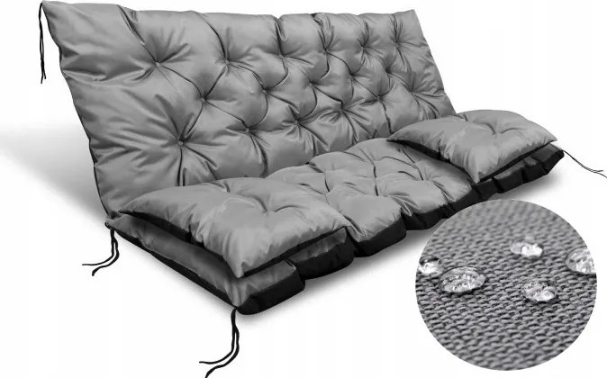 Kerti párna szett 120x60x50 cm padra Vízálló Különböző színek