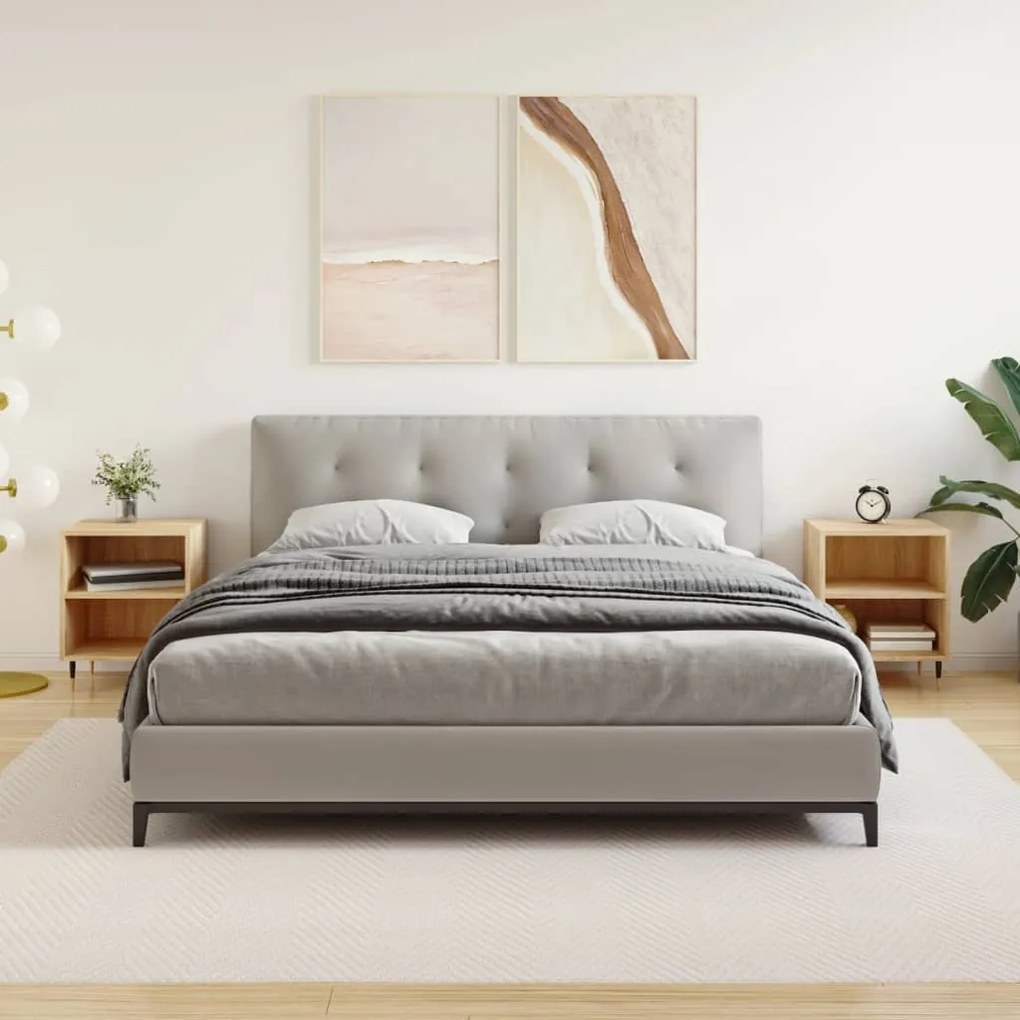 2 db sonoma tölgy színű szerelt fa éjjeliszekrény 40x30x50 cm