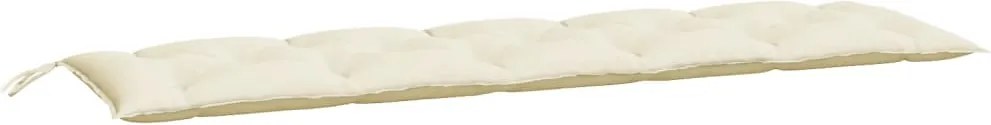 vidaXL krémszínű oxford szövet kerti padpárna 180 x 50 x 7 cm