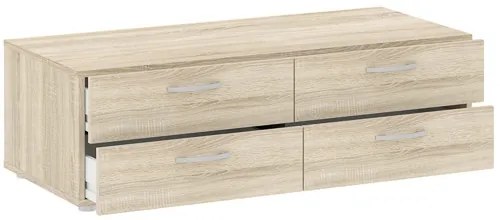 BASIC Komód Tölgy Színben 110 cm 4S