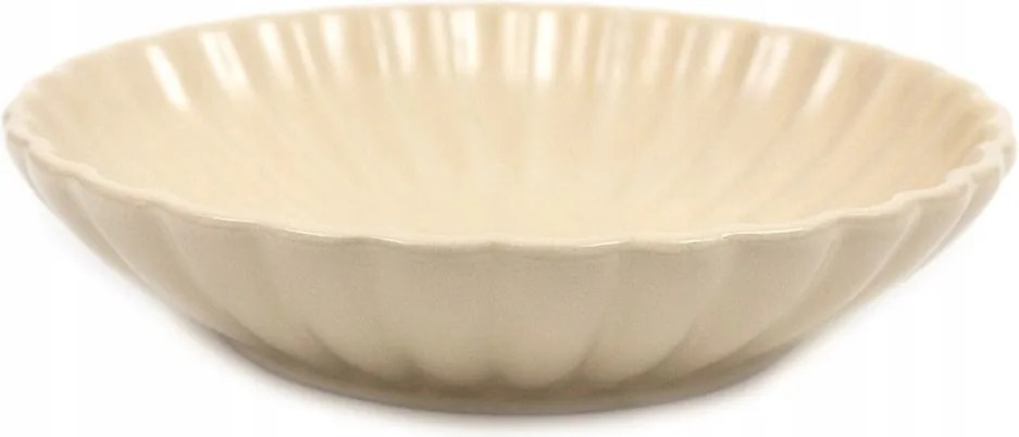 Tányér Mély Bézs 20cm Virágos Kpl 6db Saláta Fényes