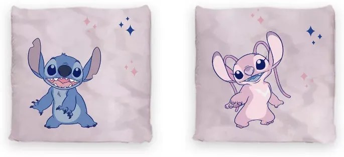 Disney Lilo és Stitch, A csillagkutya Pink párna, díszpárna 40x40 cm