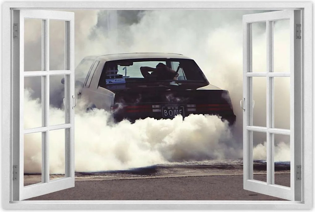 Poszter 60x40 Drift gumi égetéssel