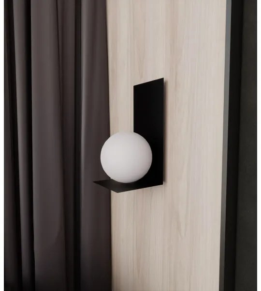 Fali lámpa FORM 1xE14/10W/230V fekete