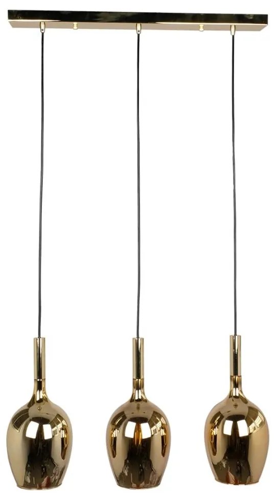 Csillár zsinóron LUGANO 3xE14/40W/230V arany