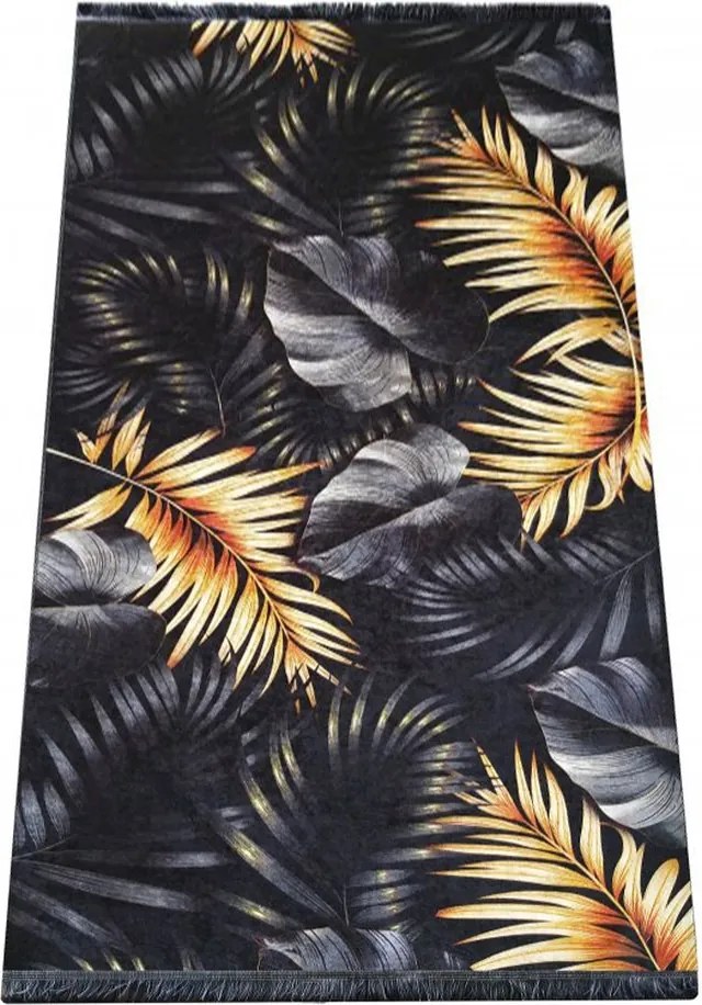 Fekete És Arany szőnyeg 06 80x150