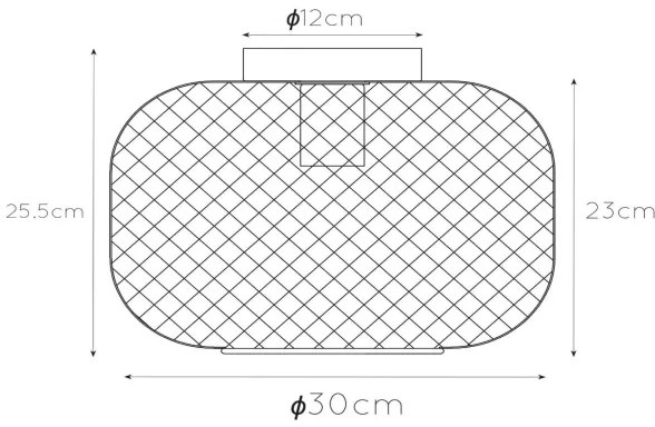 Lucide 45185/30/02 - Mennyezeti lámpa MESH 1xE27/40W/230V sárgaréz