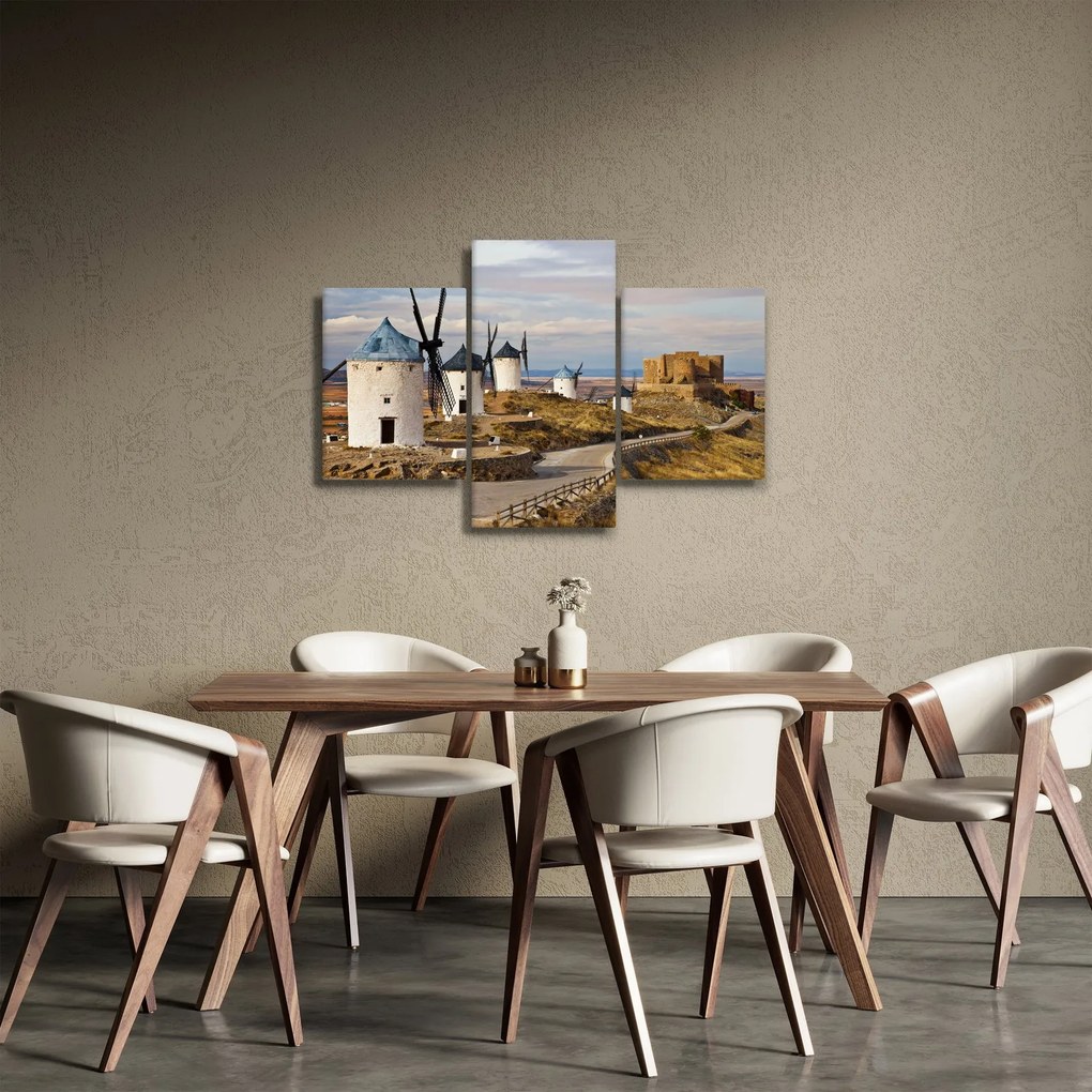 Kép - Consuegra szélmalmai, Spanyolország (90x60 cm)