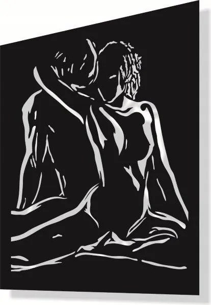 3D Áttört Kép 48X40 Pár Tánc Fali Dekoráció