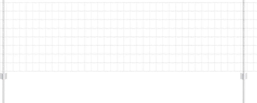 vidaXL Kerítés oszlopokkal Ezüst 0,8 x 10 m Acél