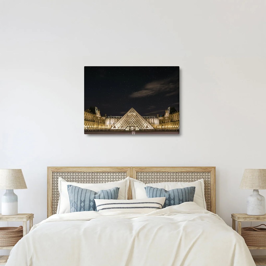 Kép - Louvre éjjel (70x50 cm)