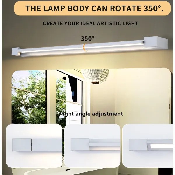 Brilagi-LED Fürdőszobai világítással ellátott tükör AQUA LINE LED/24W/230V 90 cm IP44 matt króm