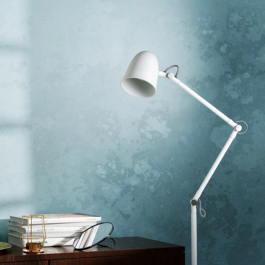 RENDL DANNY állólámpa fehér matt nikkel 230V LED E14 5W