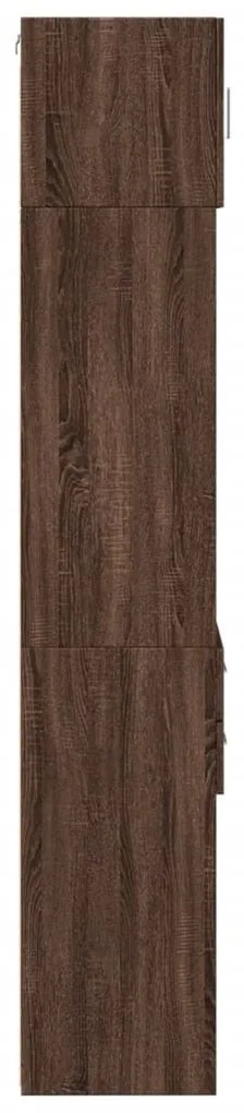 vidaXL barna tölgy szerelt fa vékony tárolószekrény 45 x 42,5 x 225 cm