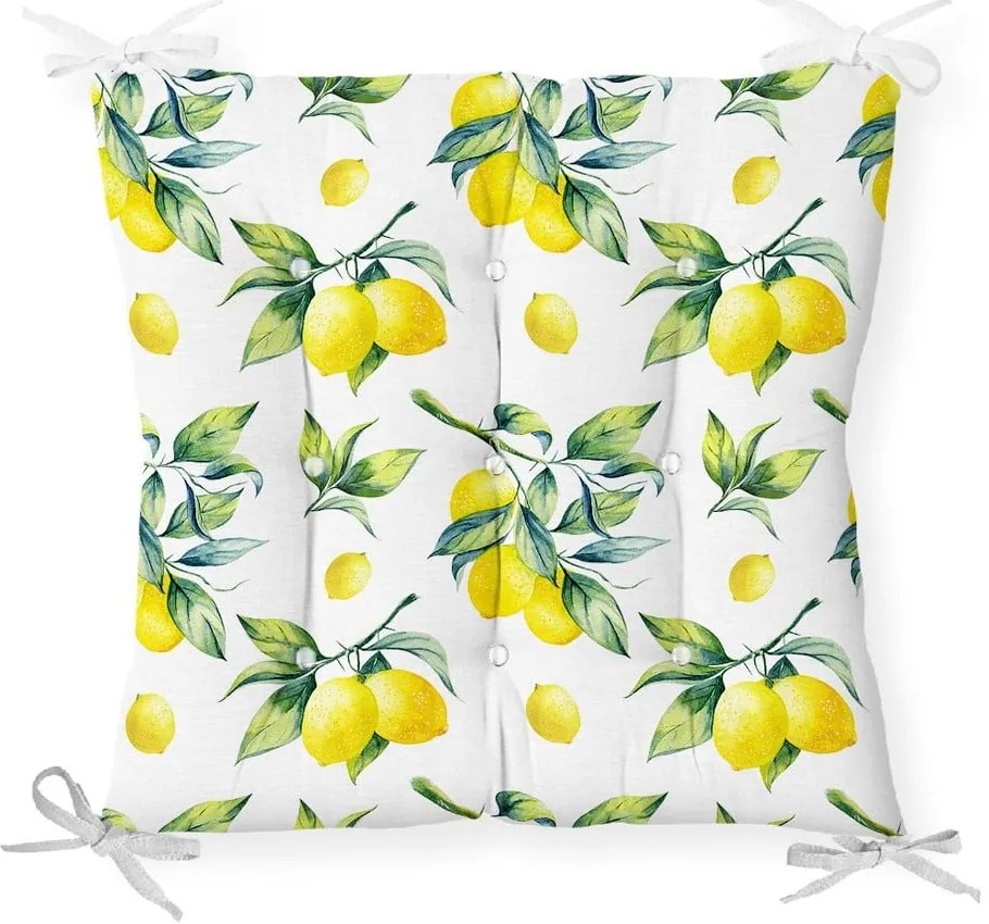 Lemons pamut keverék székpárna, 40 x 40 cm - Minimalist Cushion Covers