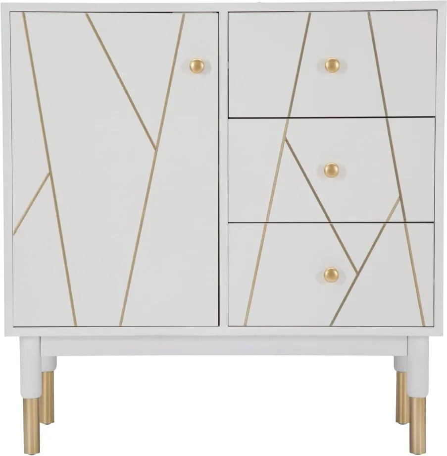 Luxy fehér kisméretű szekrény, szélesség 80 cm - Mauro Ferretti