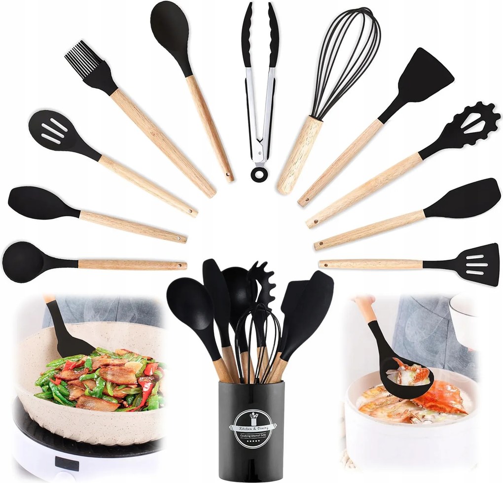 Szilikon Konyhai Eszköz Készlet Konyhai Kiegészítők Készlet Konyhai Felszerelés 12 Db-os